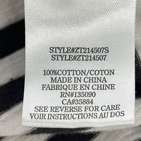 Z SUPPLY Mesa Striped Long Sleeve Shirt Size Small in Vintage Black - Picture 5 of 7